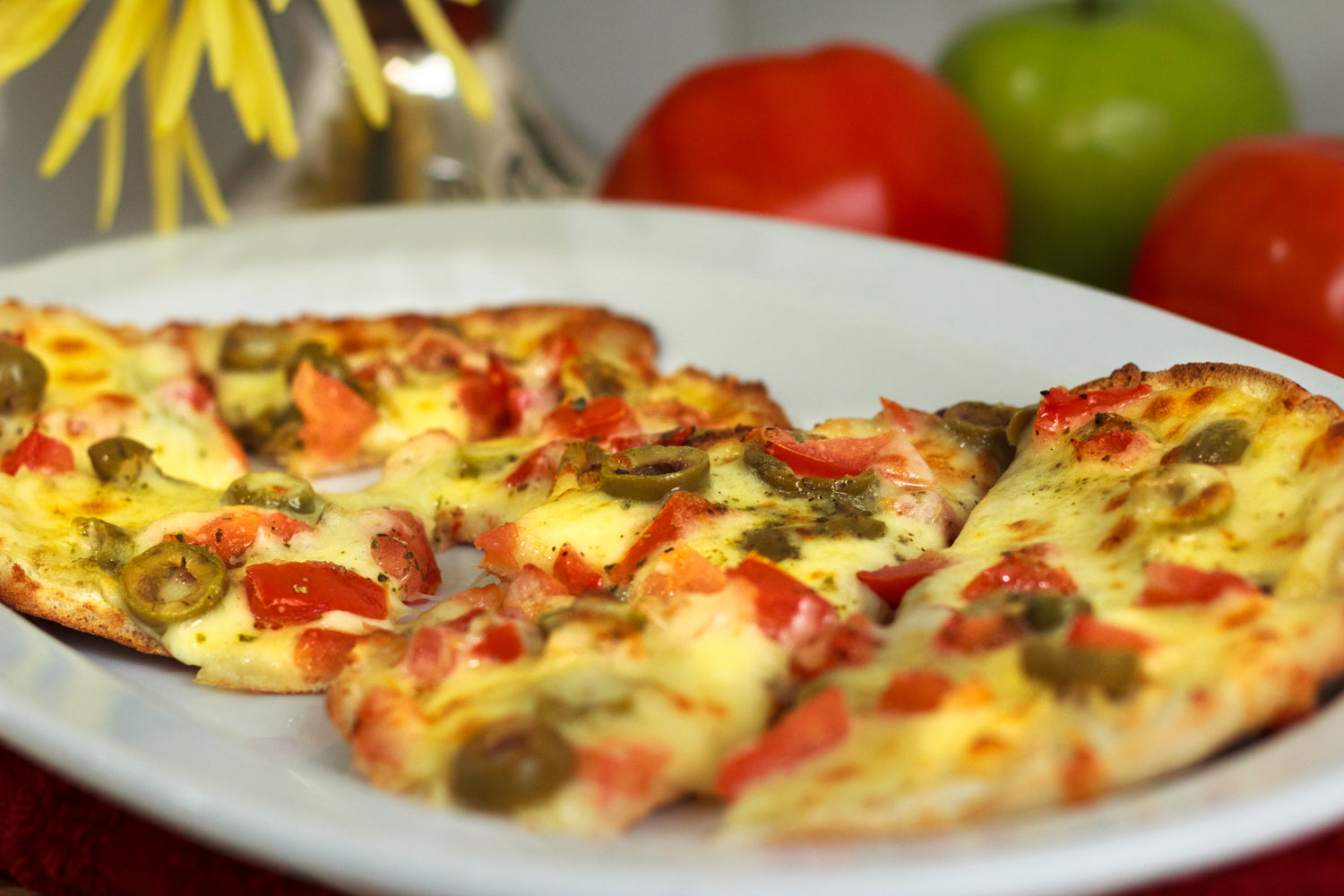 Pizza kosher recien horneada